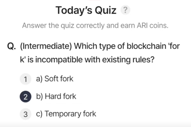 ARI Wallet Daily Quiz Answer 16 March 2025 (AriChain)